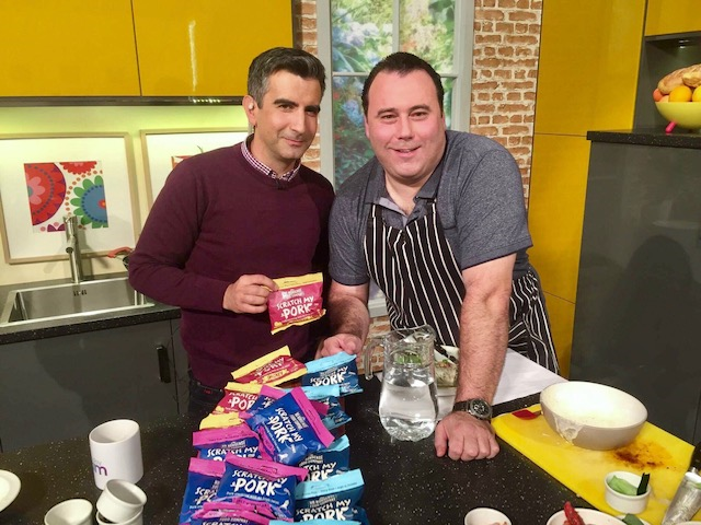 Tom and Chef Dean Diplock on Sunday AM TV3 Tom and Chef Dean Diplock on Sunday AM TV3