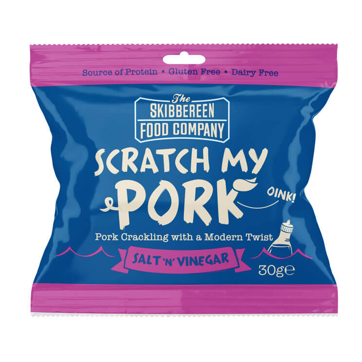 Scratch My Pork Salt & Vinegar x 12 (30g per pack)