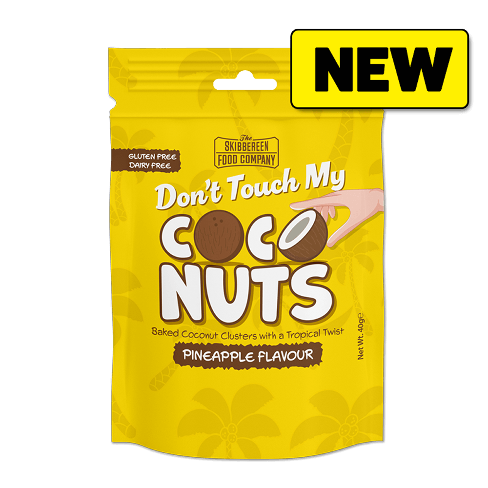 Skibbereen-Food-Co-Coconut-Front-NEW Nibbly Wibbly 2 NEW Flavours on white background
